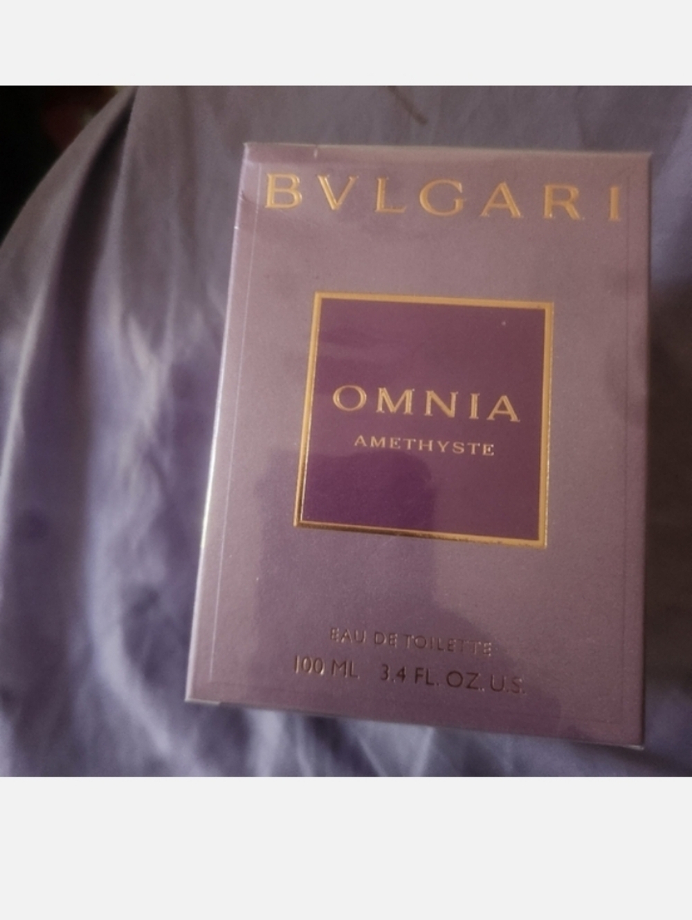 Bvlgari Omnia Amethyste Purple and Gold Box